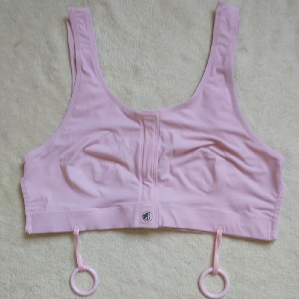 Masthead Surgical Bra L Elizabeth Pink Style 042 FrontClosure Adjustable